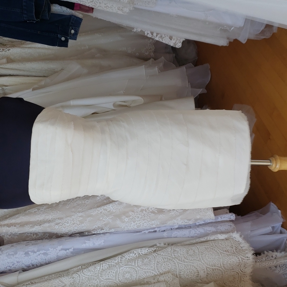 Tea length bridal gown